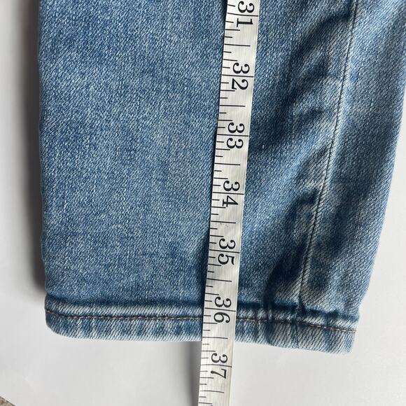 Gap Kids Distressed Slim Taper Jeans Girls Size 14 Denim Blue Jeans - Picture 9 of 10